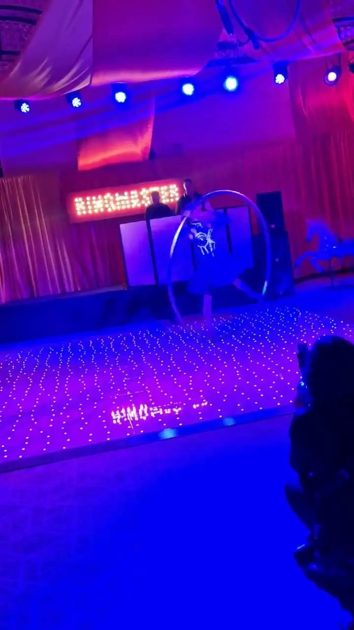 Cyr wheel: circus acts, circus showman theme