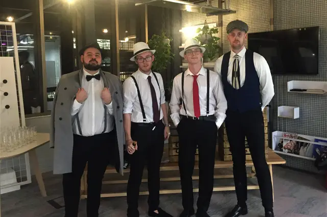Gatsby 1920s Prohibition actors: walkabout characters, gatsby theme