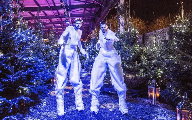 Stilt Walkers, Winter Wonderland theme