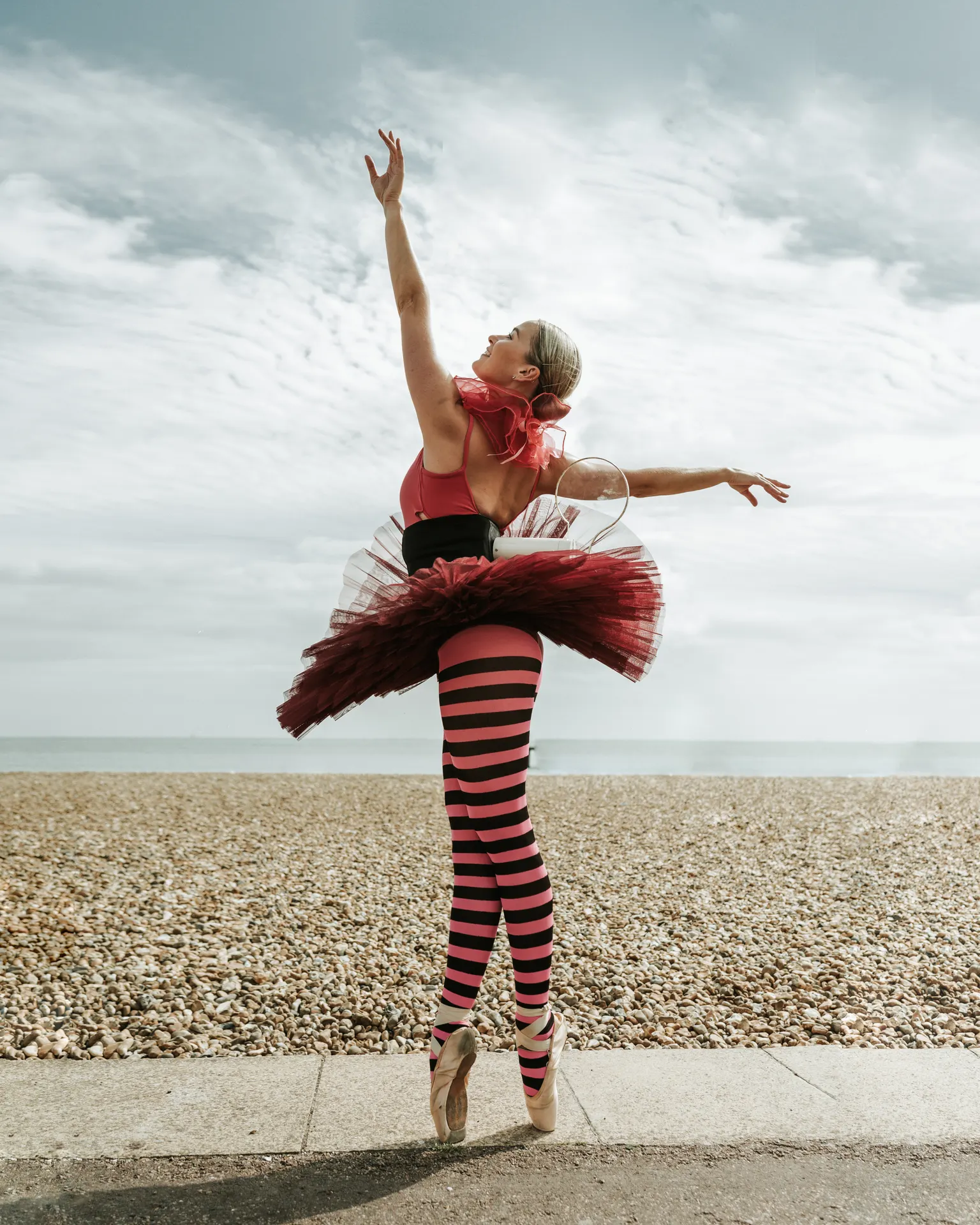 Clockwork ballerina pink LED: walkabout characters, christmas theme